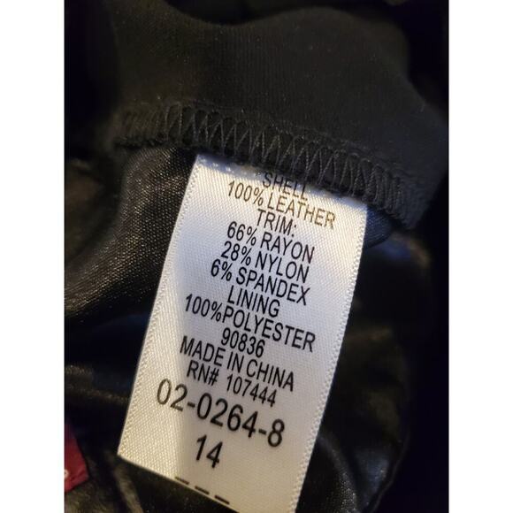 Vintage Jessica London Leather skirt size 14 - Picture 6 of 7